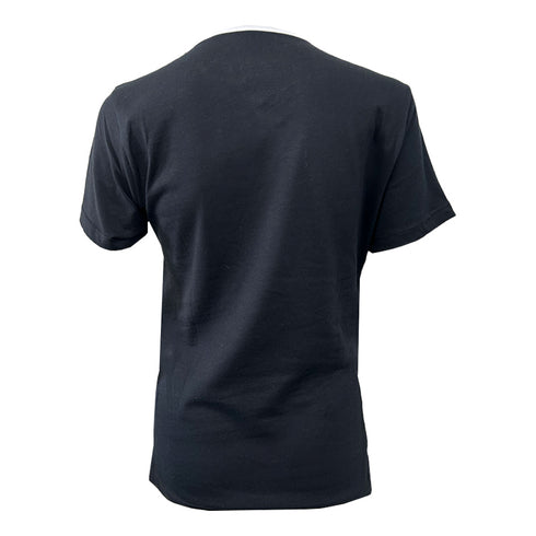Playera Casual EXATEC Cuello Blanco Negro, Caballero